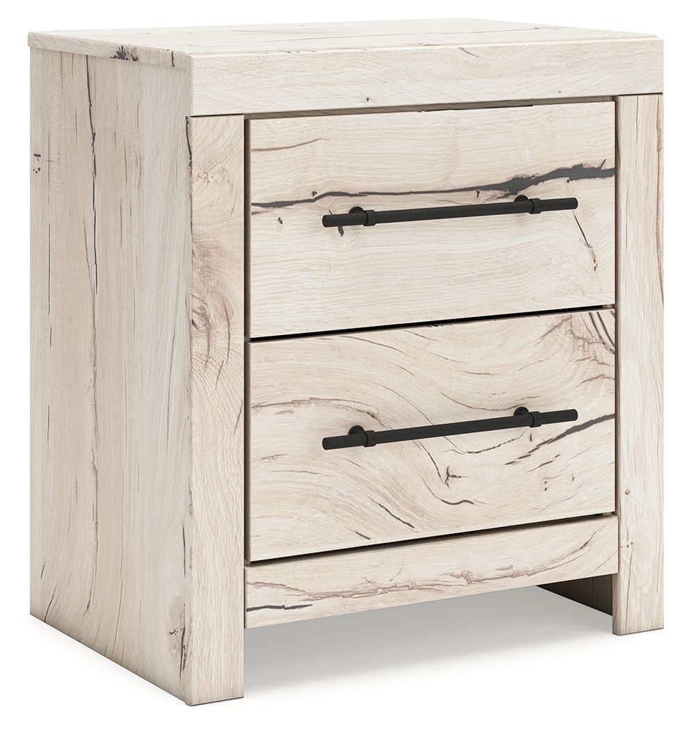 Lawroy - Two Drawer Night Stand - Light Natural