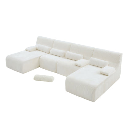 Oversized Sectional Sofa, Living Room Seating With Modular Design