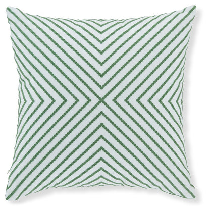 Bellvale - Green / White - Pillow (Set of 4)