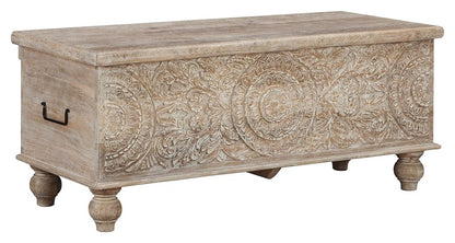 Fossil Ridge - Storage Bench - Beige