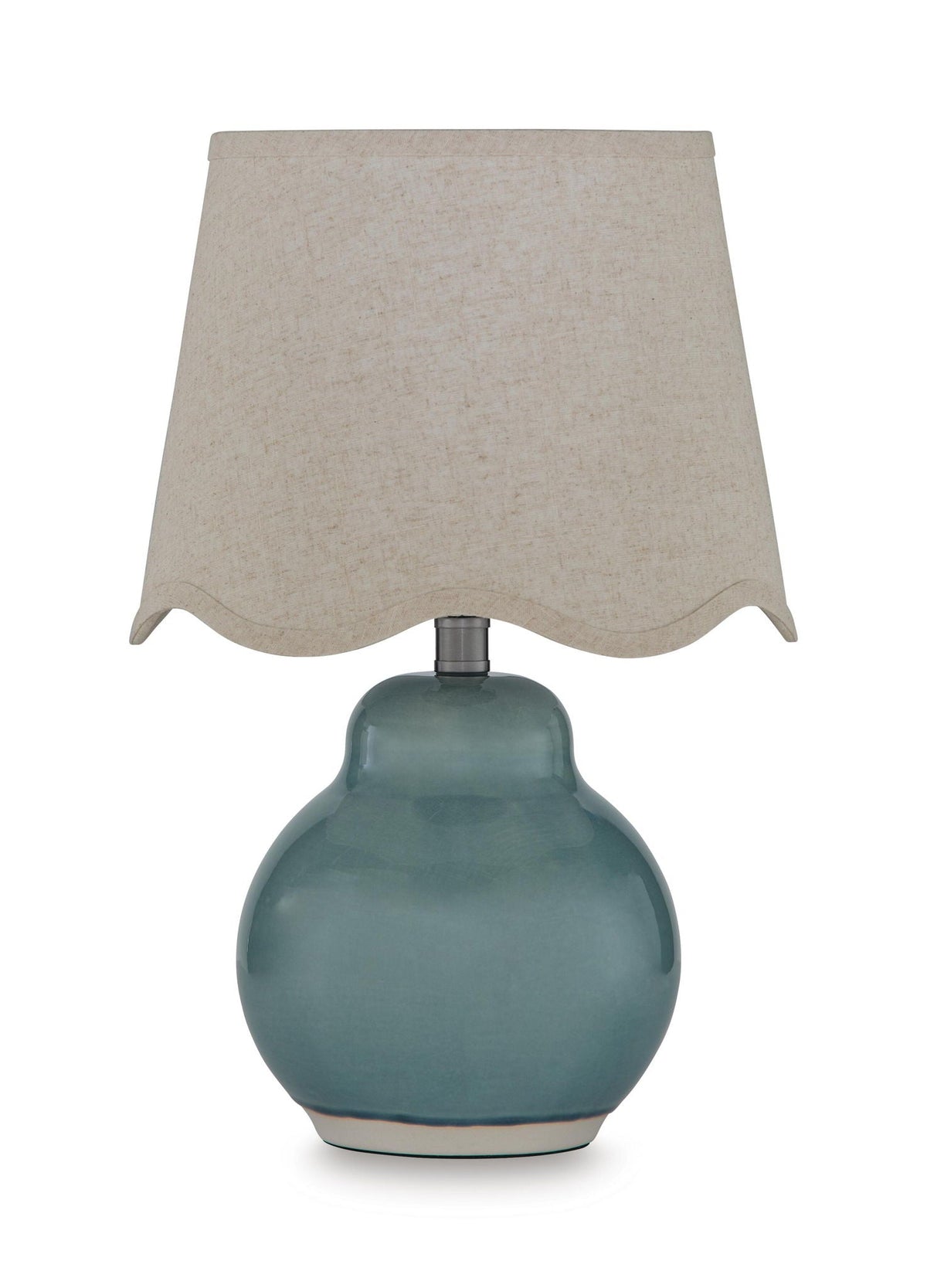 Byronburg - Ceramic Table Lamp - Blue / Beige