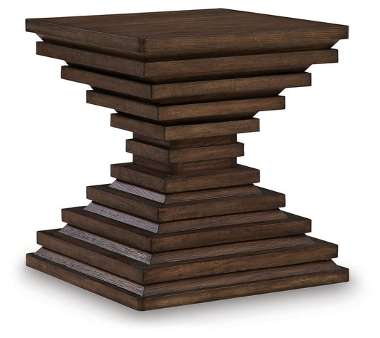 Hannodream - Square End Table - Warm Brown