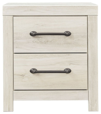 Cambeck - Two Drawer Night Stand - Whitewash