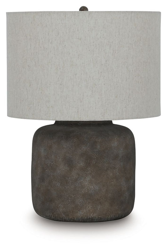Zandophen - Metal Table Lamp - Antique Gray