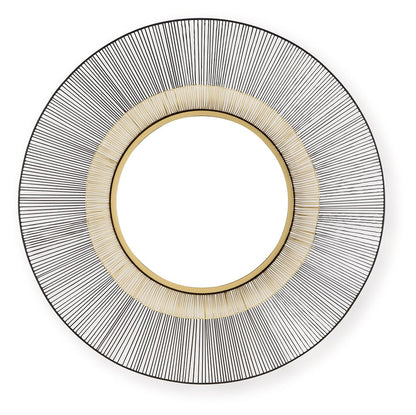 Dallmen - Accent Mirror - Black / Gold Finish