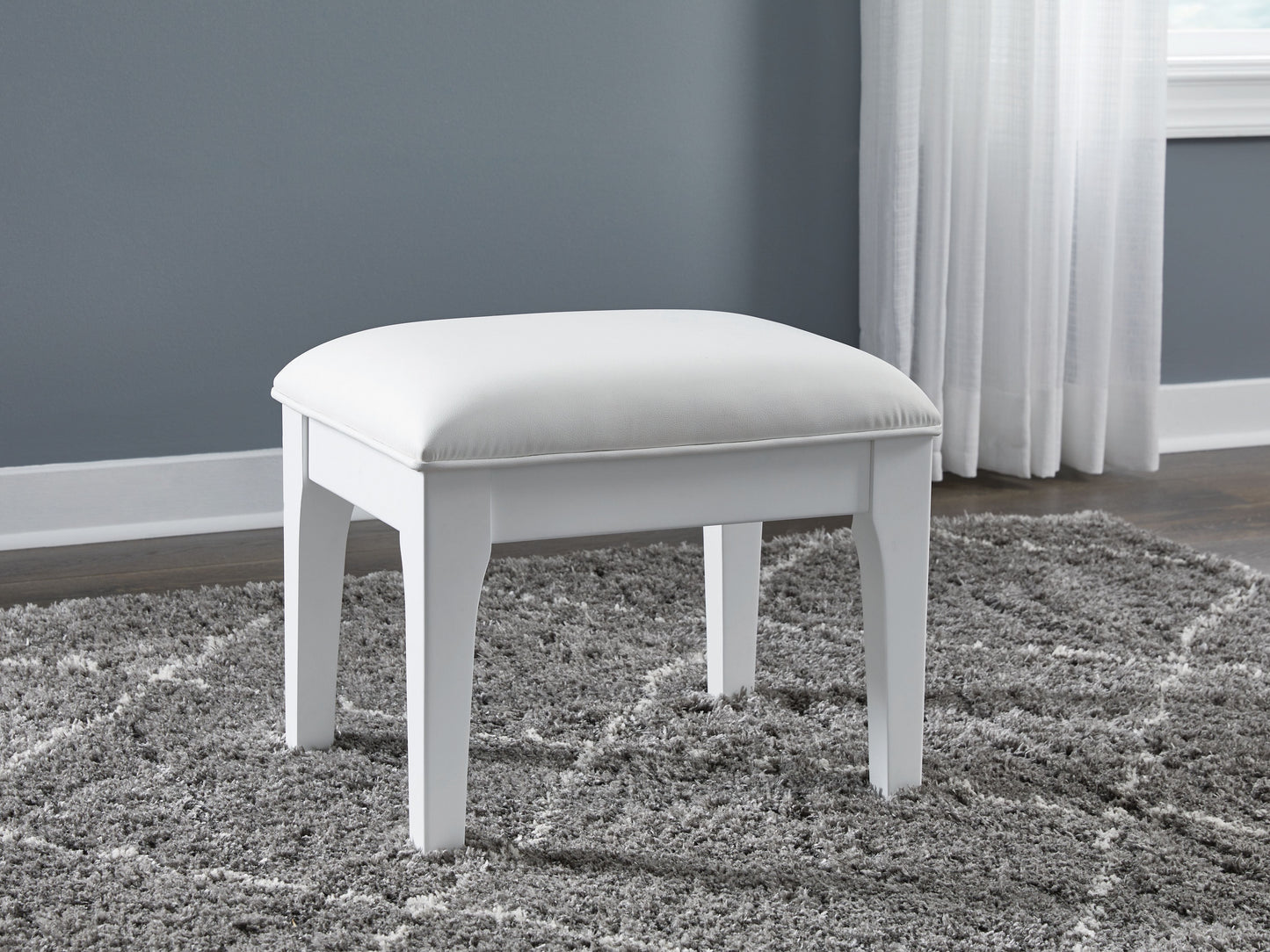 Chalanna - Vanity Stool - White