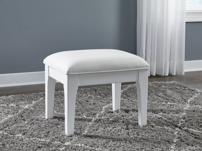 Chalanna - Vanity Stool - White