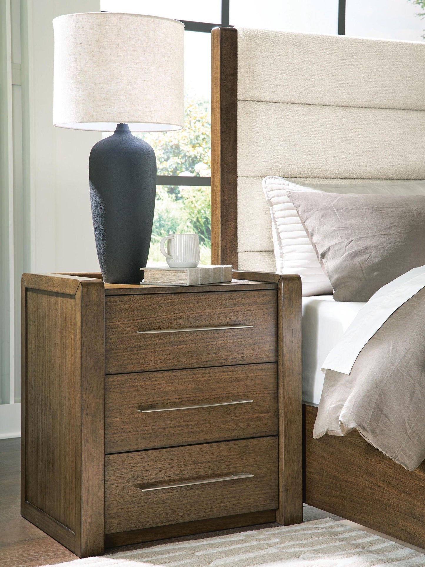 Marxmore - Three Drawer Night Stand - Brown