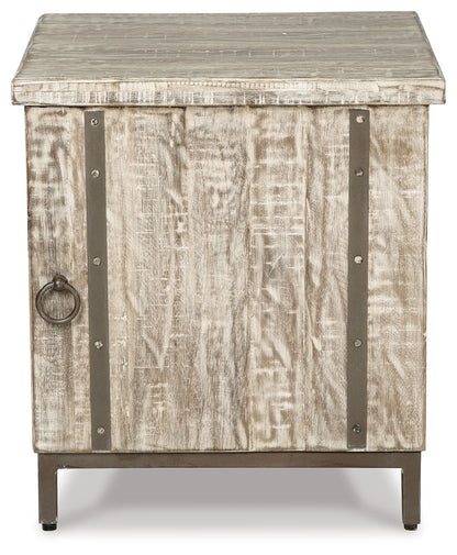 Laddford - Accent Cabinet - Shelf - Whitewash