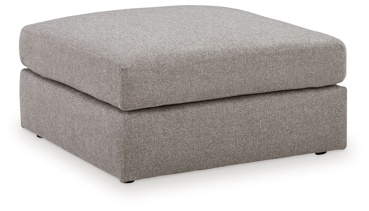 Lindon - Oversized Accent Ottoman - Smoke