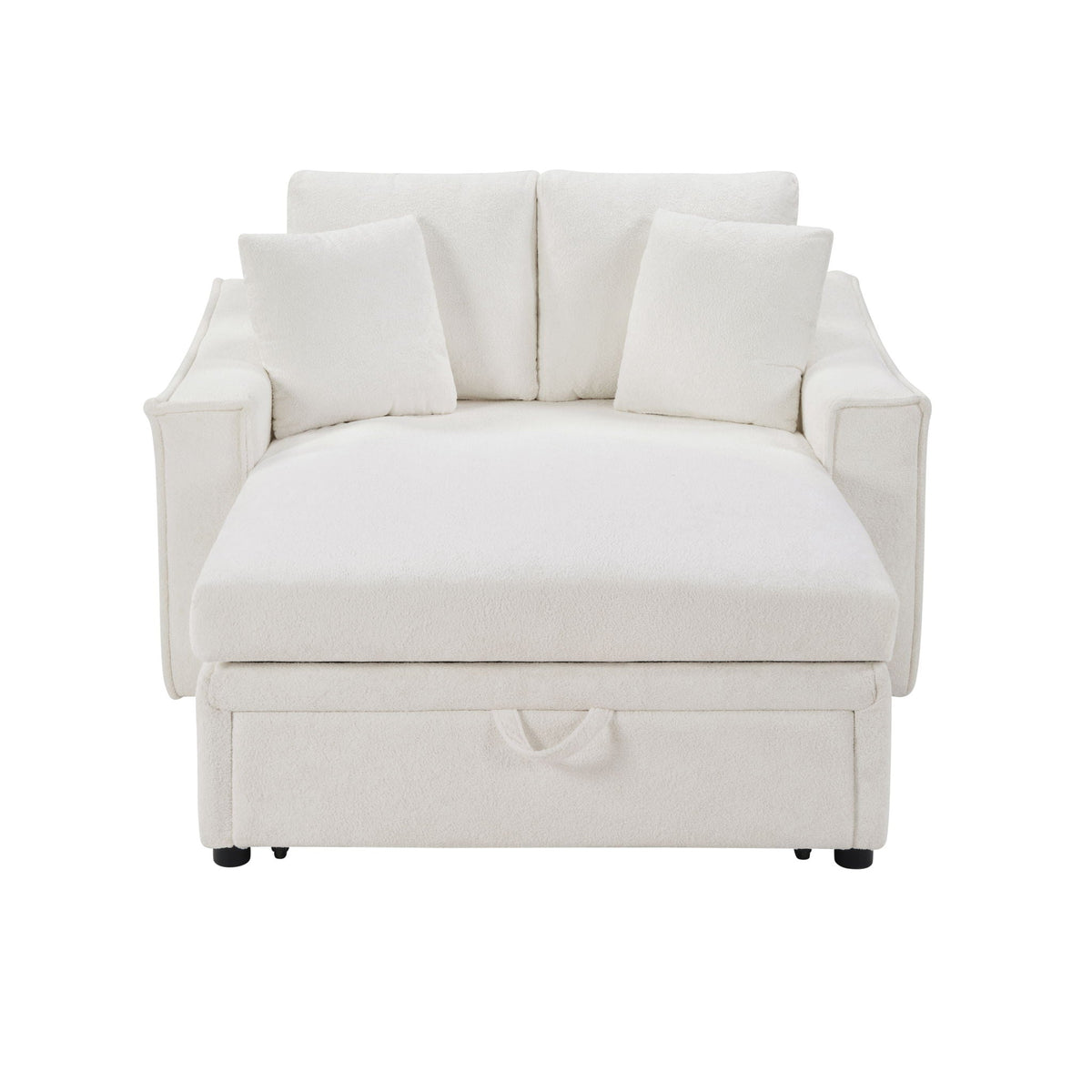 Modern Chaise Sofa With Hidden Storage For Living Room