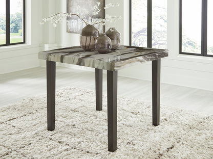 Jeshina - Square Dining Room Counter Table - Dark Brown / Beige