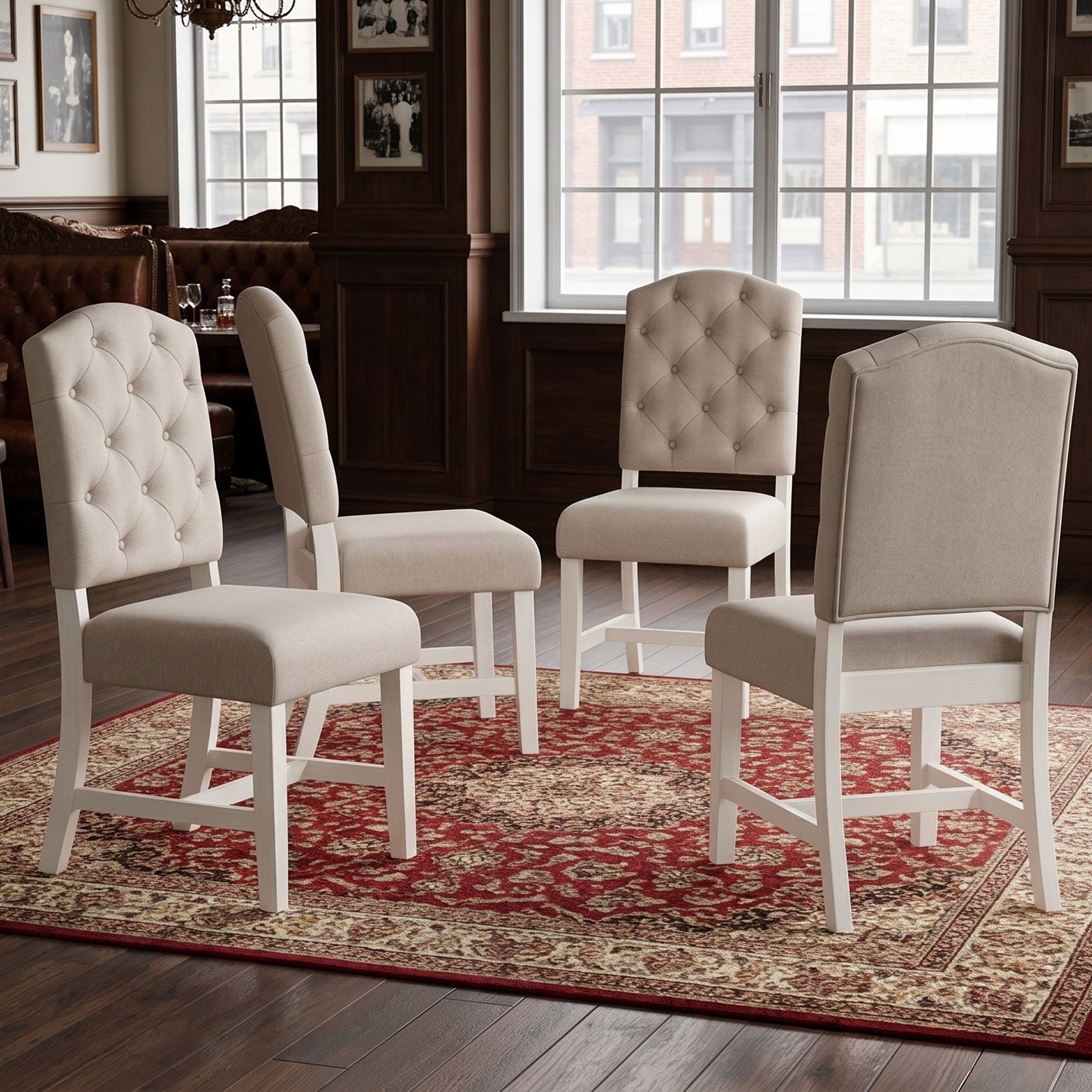 Retro Style Dining Chair Set