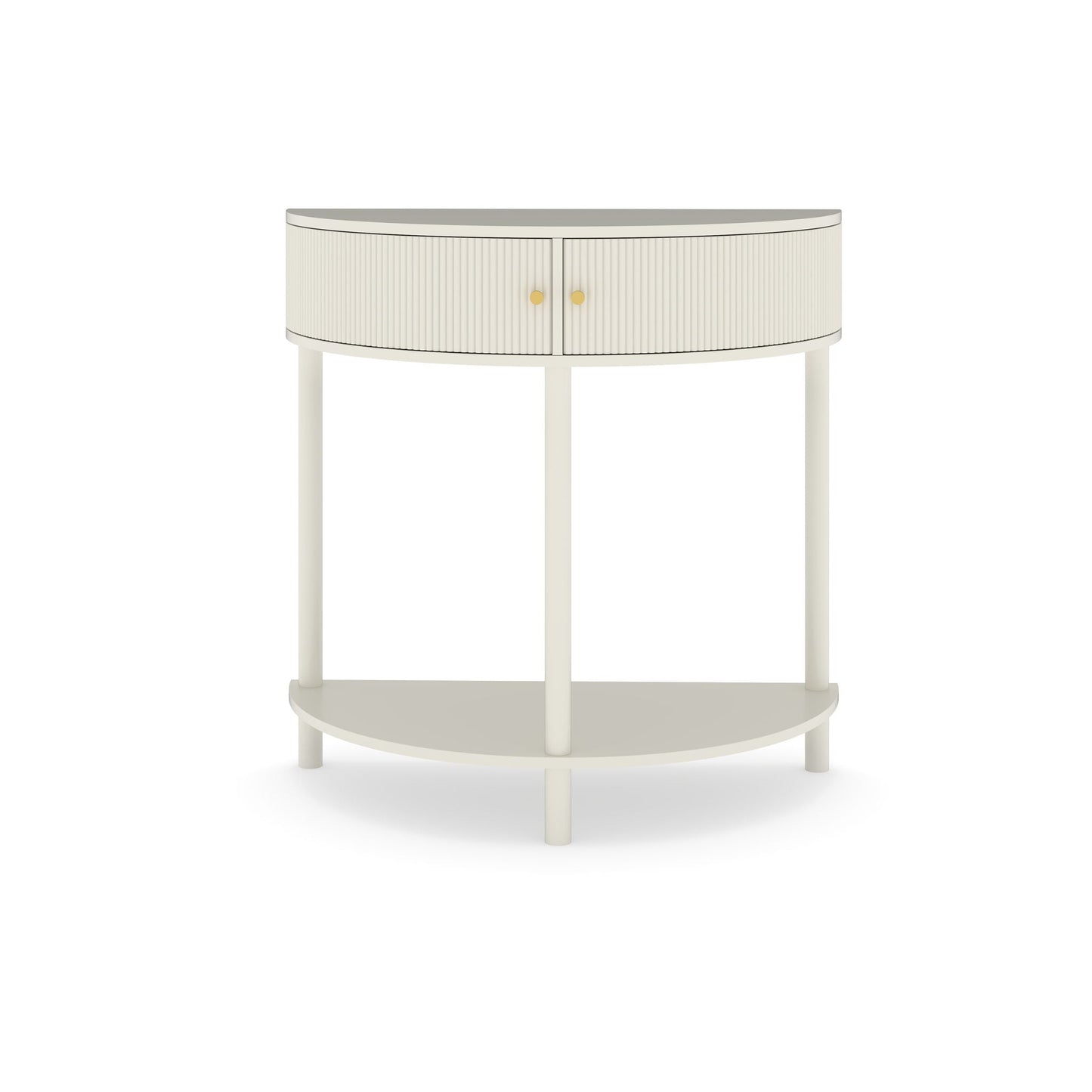 Demi Lune - Console Table With 2 Storage Drawers
