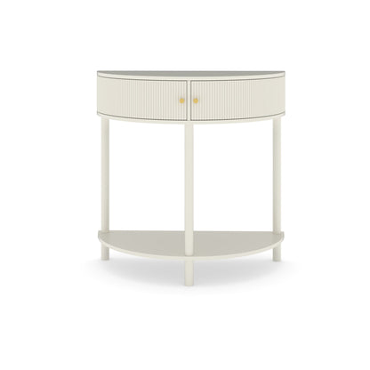 Demi Lune - Console Table With 2 Storage Drawers
