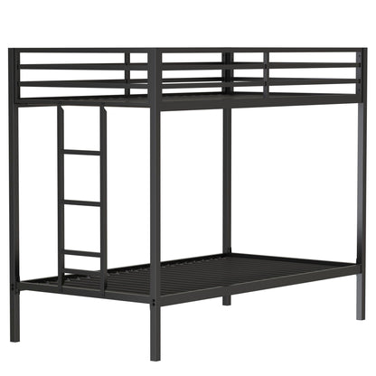 Adam - Twin Over Twin Bunk Bed - Black