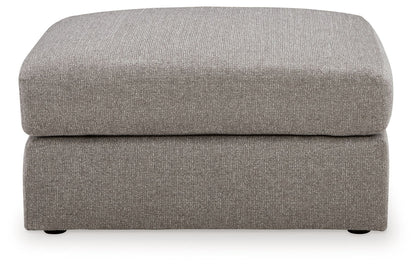 Lindon - Oversized Accent Ottoman - Smoke