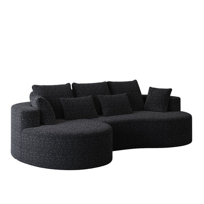 Curved Oversized Sectional Sofa With Extra Deep Seat