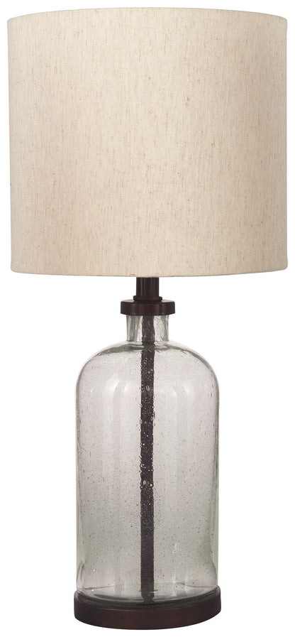 Bandile - Glass Table Lamp  - Clear / Bronze Finish