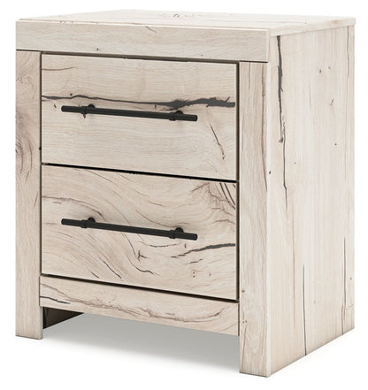 Lawroy - Two Drawer Night Stand - Light Natural