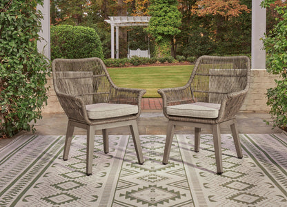 Beach Front - Arm Chair With Cushion (Set of 2) - Beige