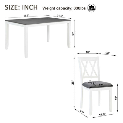 Modern Dining Set With Upholstered Chairs