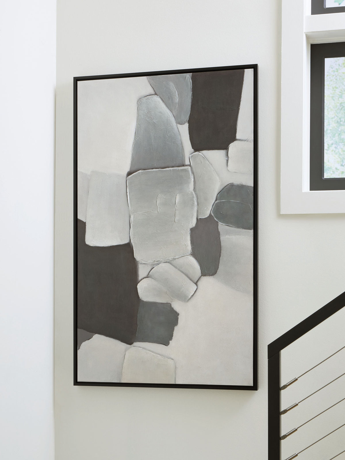 Adilson - Wall Art - White / Gray / Black