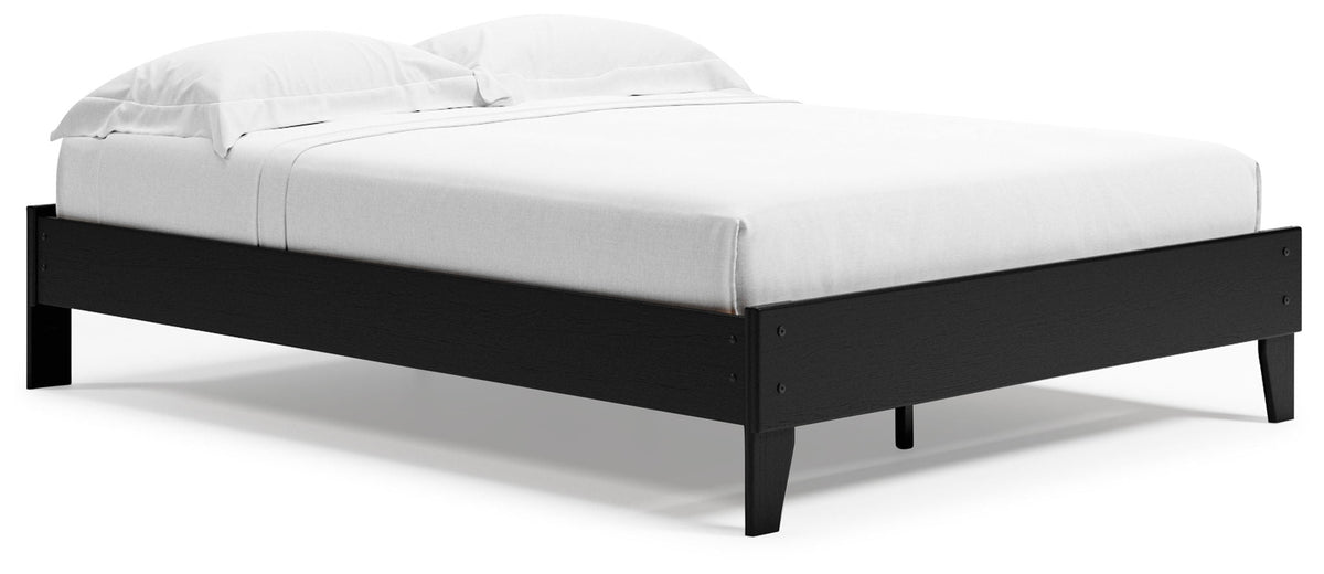 Finch - Queen Platform Bed - Black