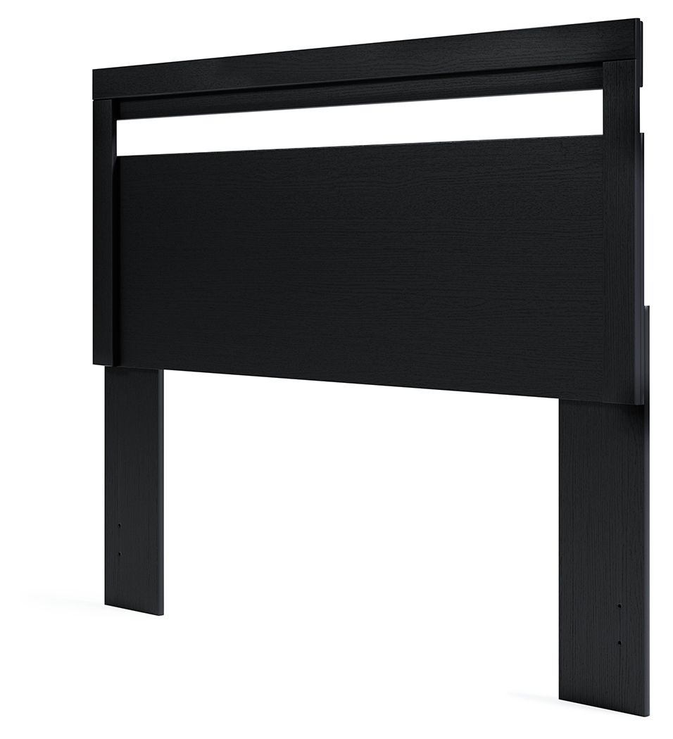 Finch - Queen Panel Headboard - Black