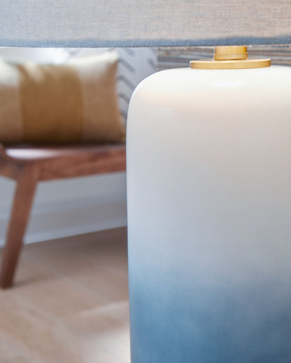 Lemrich - Ceramic Table Lamp  - White
