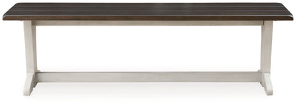 Darborn - Large Dining Room Bench - Gray / Brown