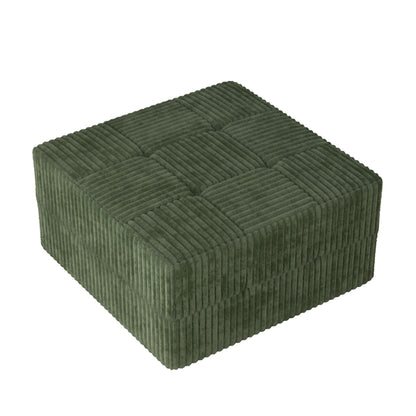 Modern Minimalist Ottoman Sofa Compressed Sectional Corduroy Couch Sleeper