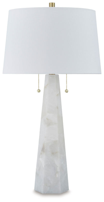 Laurellen - Alabaster Table Lamp - White