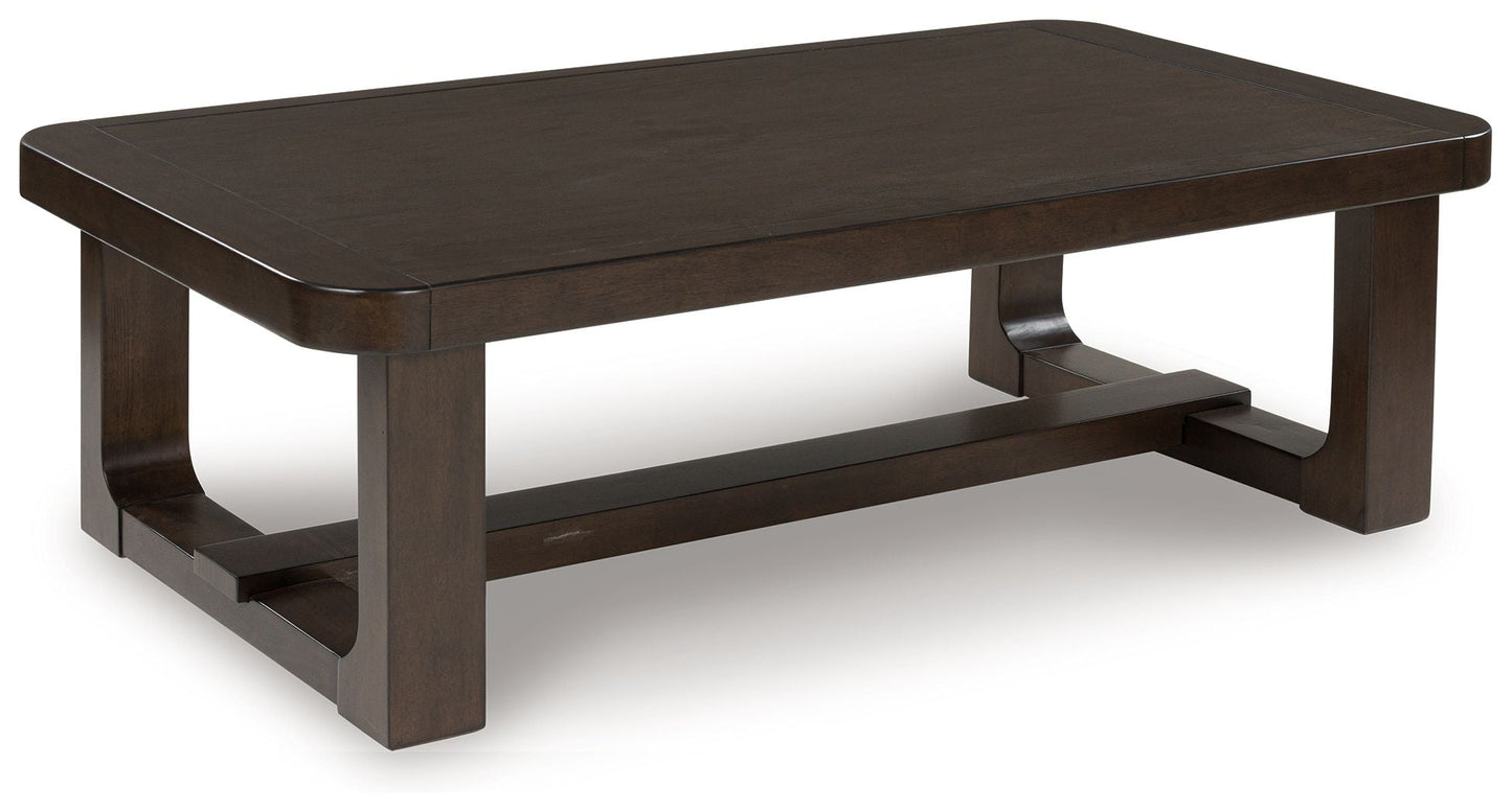 Breckington - Rectangular Cocktail Table - Dark Brown