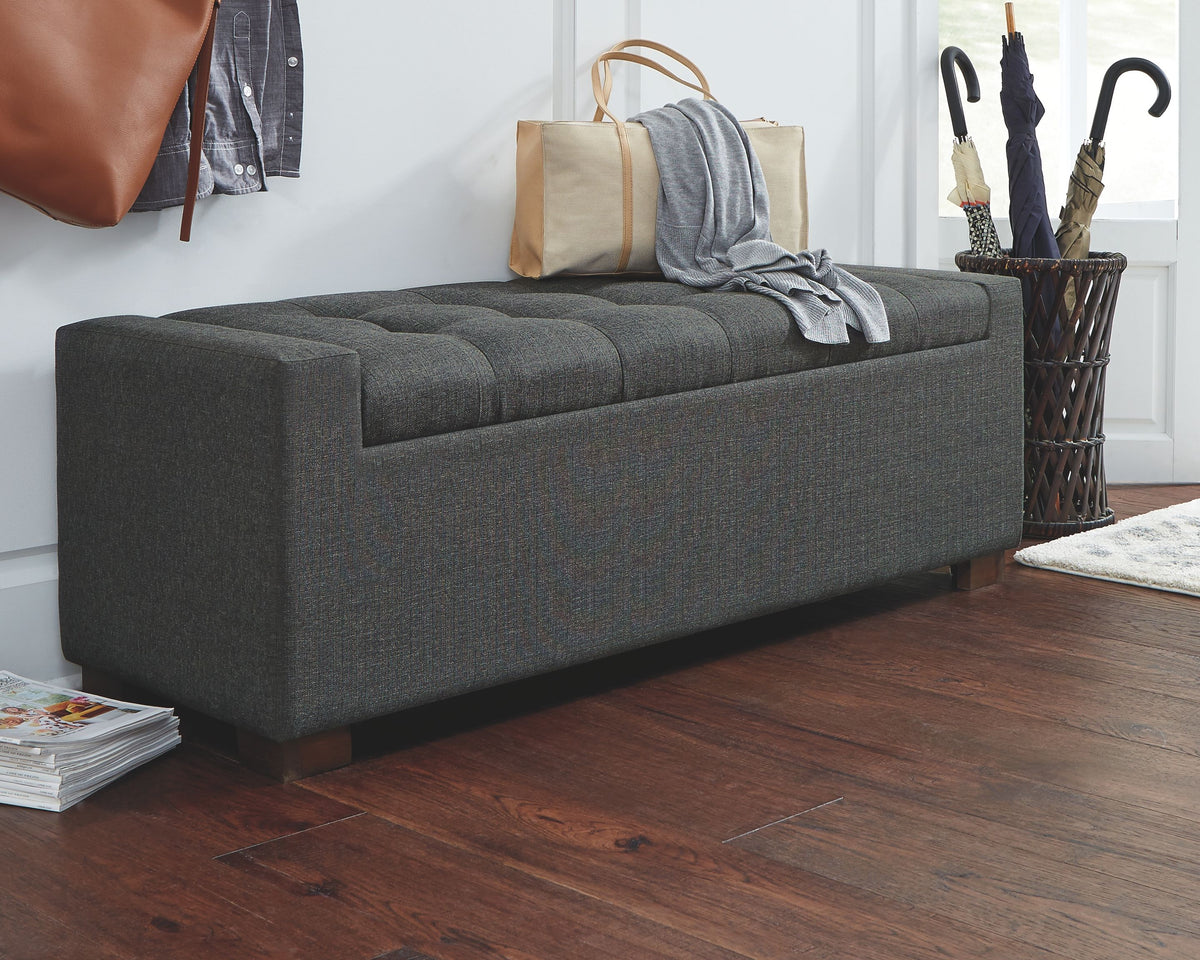 Cortwell - Storage Bench - Gray