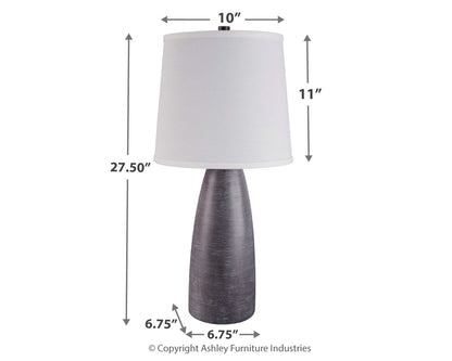 Shavontae - Poly Table Lamp (Set of 2) - Gray