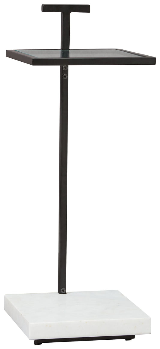 Mannill - Accent Table - Black / White