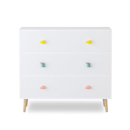 3 Drawer Dresser, Storage Cabinet With Anti Tip Safety