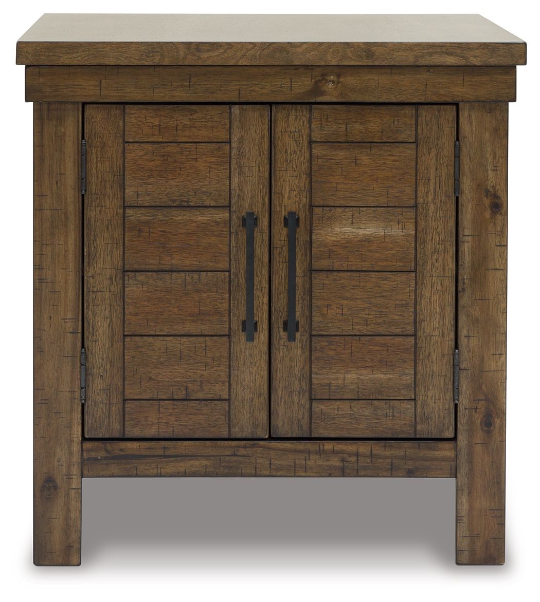Moriville - Rectangular End Table - Grayish Brown