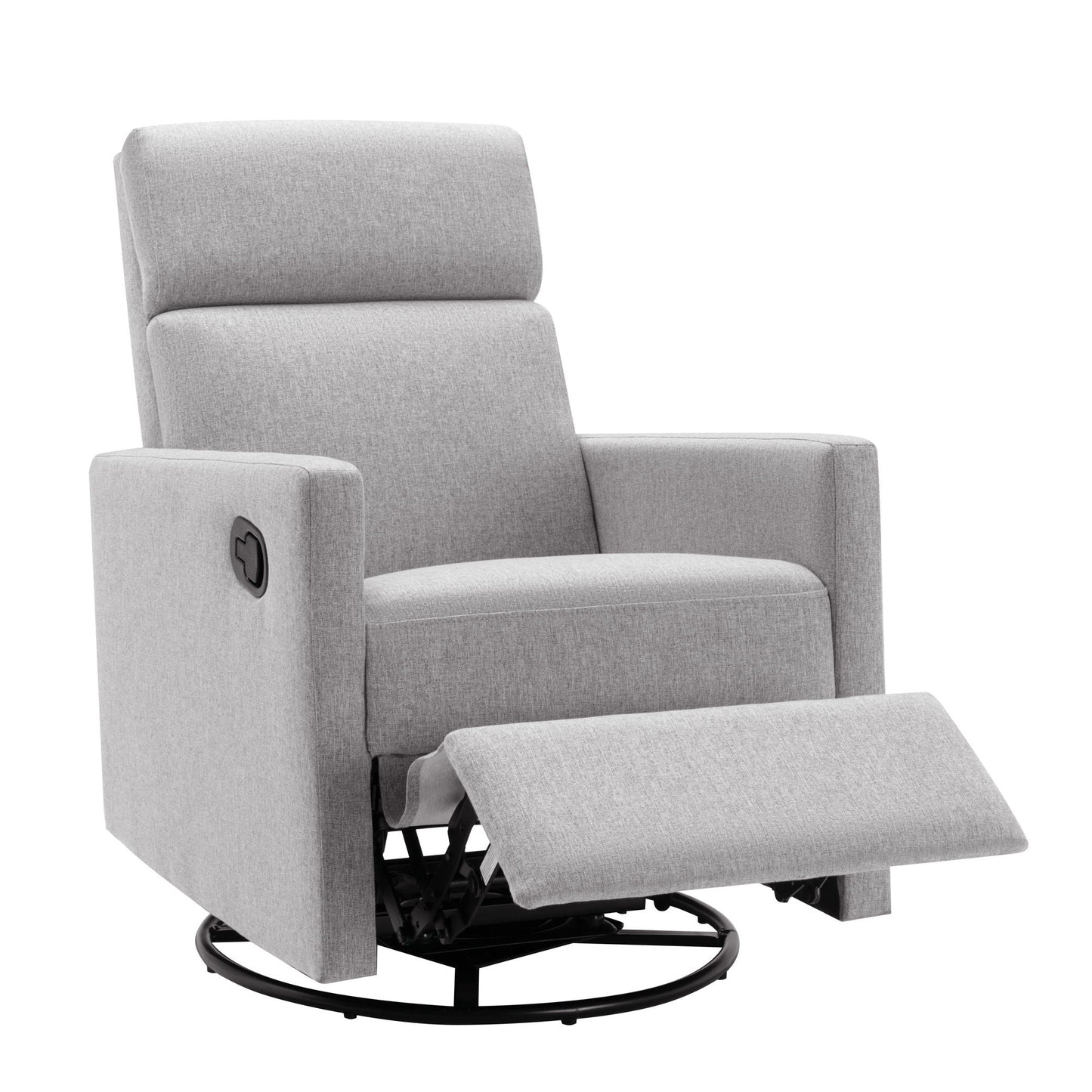 Modern Upholstered Rocker Nursery Chair Seating Glider Swivel Recliner Chair
