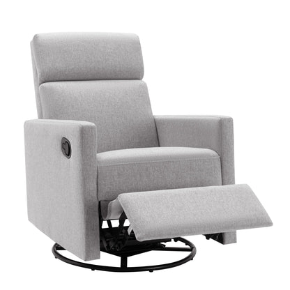 Modern Upholstered Rocker Nursery Chair Seating Glider Swivel Recliner Chair