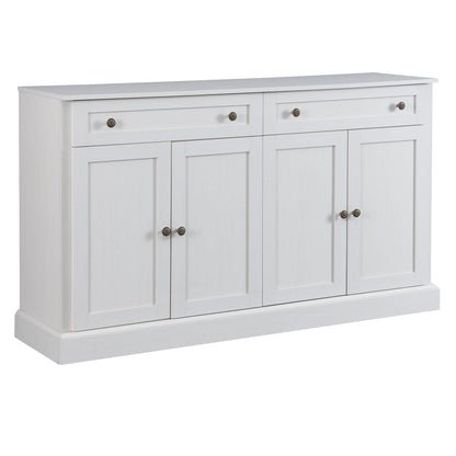 Kitchen Sideboard Storage Buffet Cabinet With 2 Drawers & 4 Doors Adjustable Shelves For Dining Room, Living Room