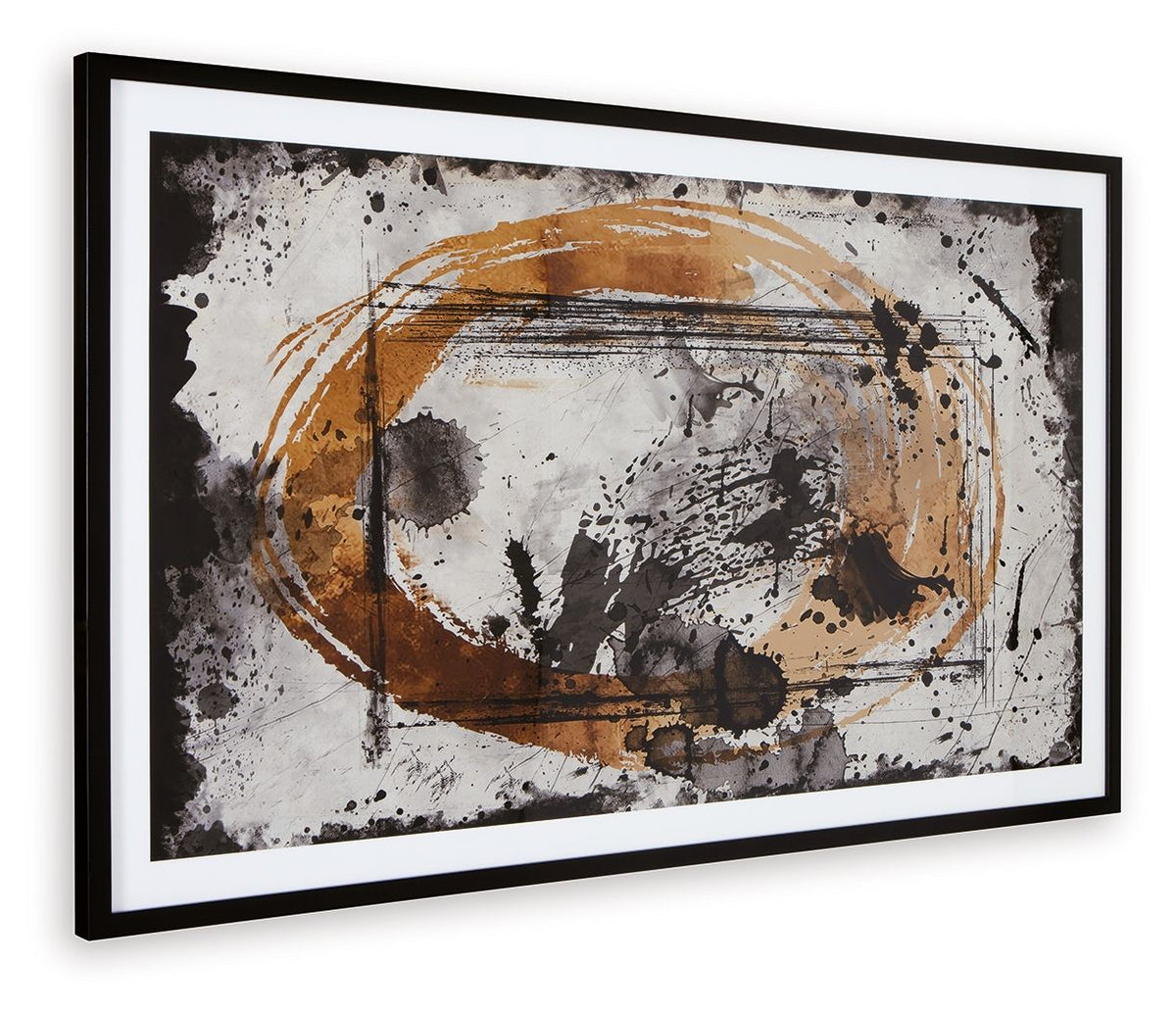 Clefting - Wall Art - Black / Caramel / Tan