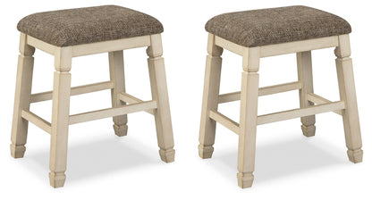 Bolanburg - Beige - Upholstered Stool (Set of 2)