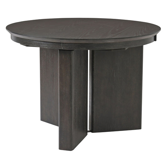 Farmhouse Oval Extendable Dining Table With Pedestal Base