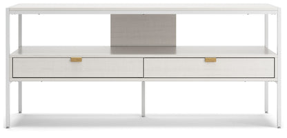 Deznee - Large TV Stand - White