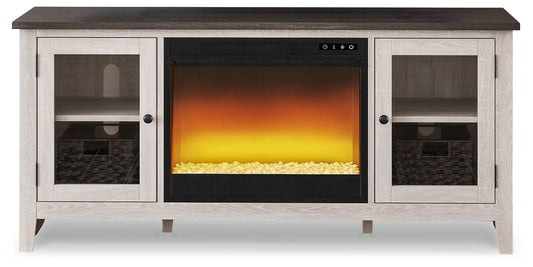 Dorrinson - TV Stand With Fireplace Insert
