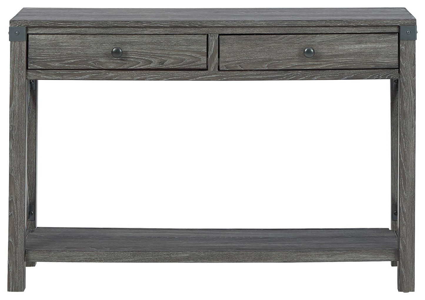 Freedan - Console Sofa Table - Grayish Brown