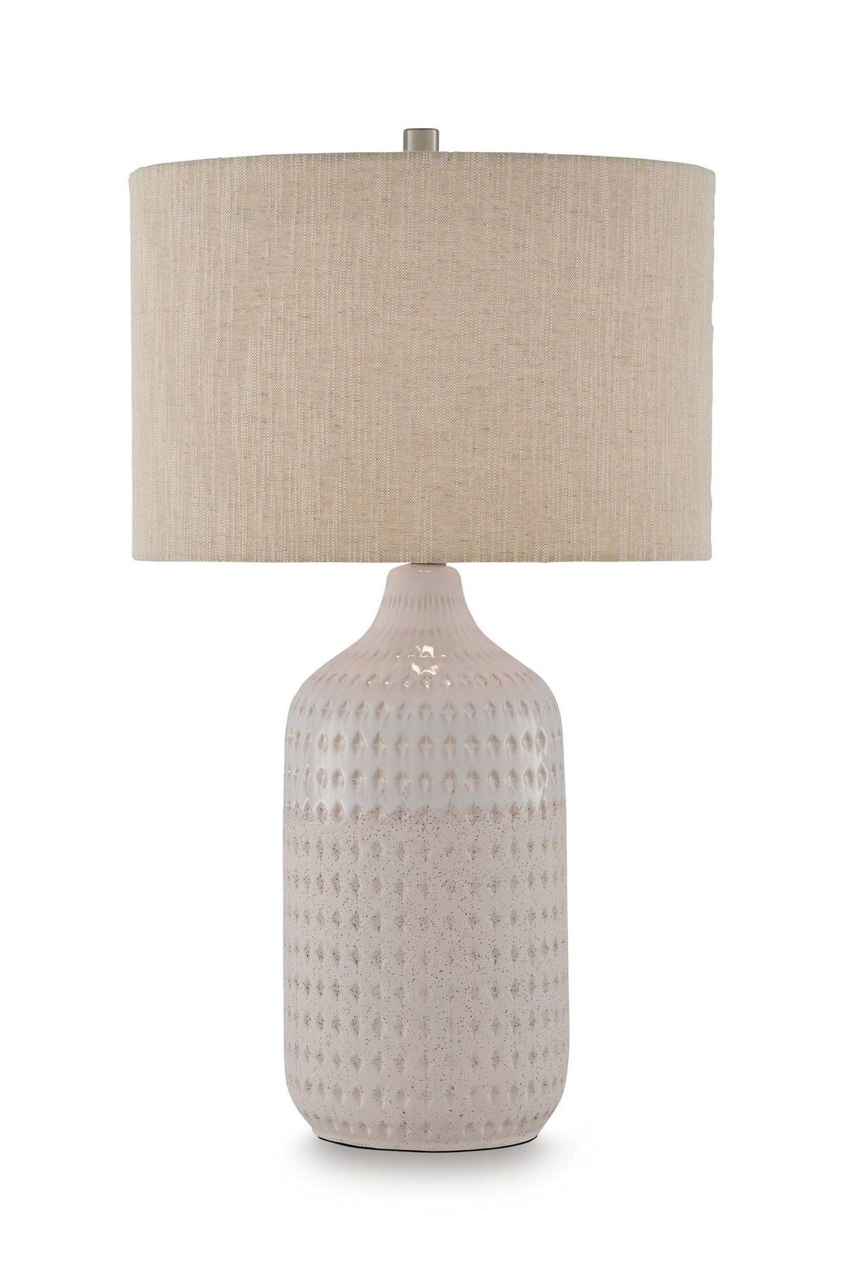 Capwich - Ceramic Table Lamp - Beige / White