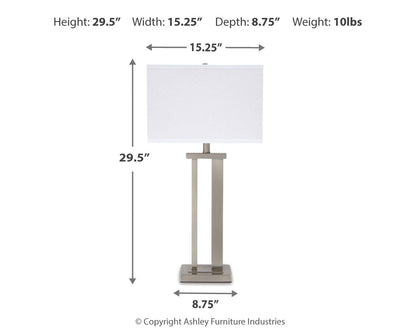 Aniela - Metal Table Lamp Set